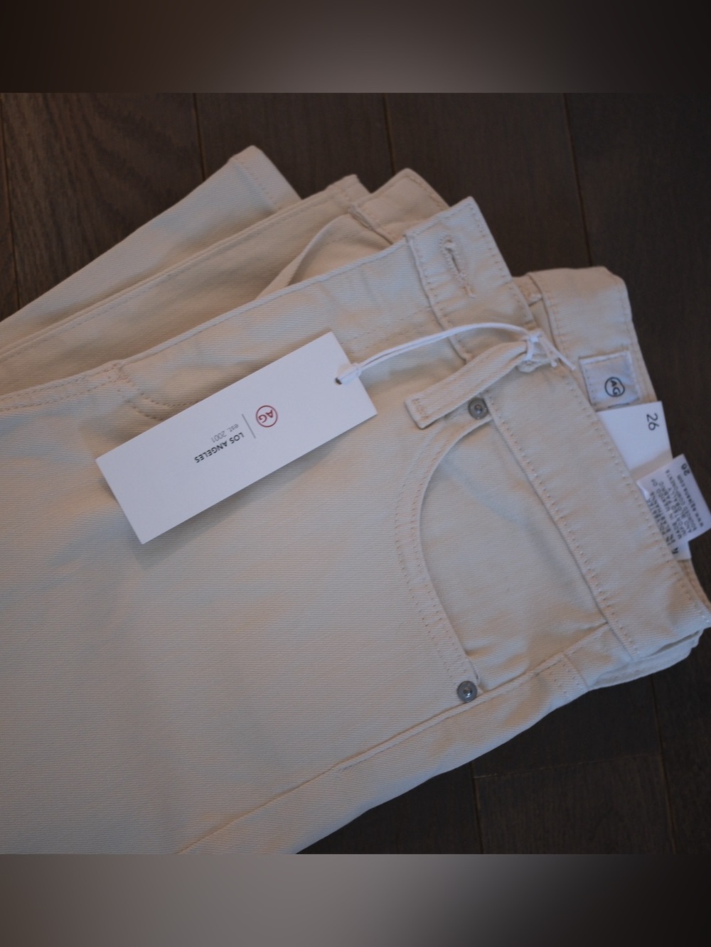 AG beige jeans with tag